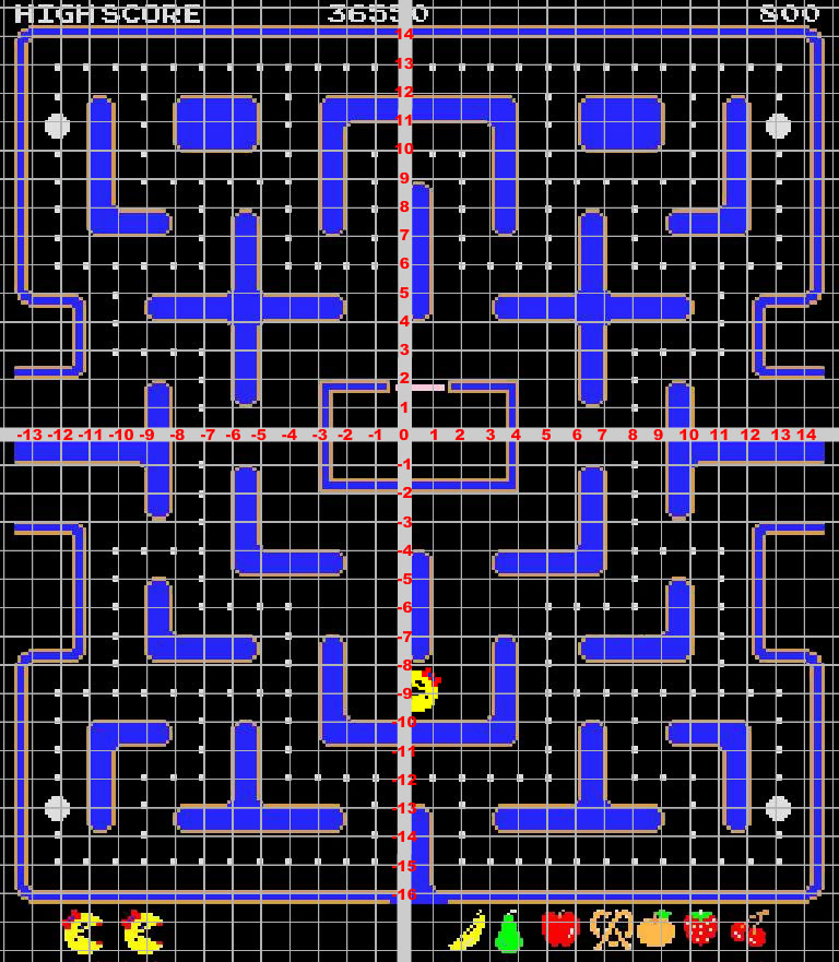 Pac Man Maze Pixel Art Grid Infoupdate