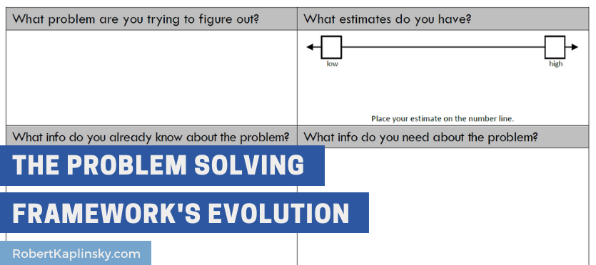 robert kaplinsky problem solving framework